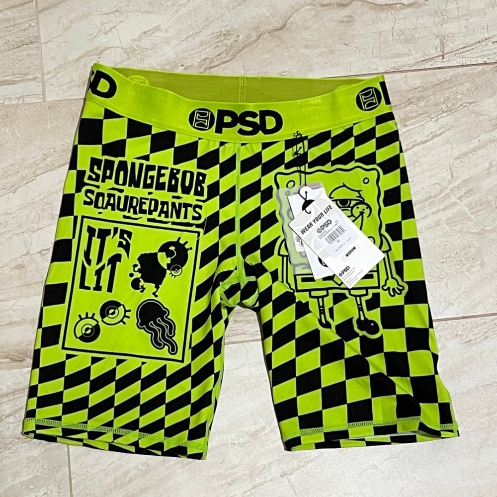 PSD Neon Green SpongeBob Boxer Briefs